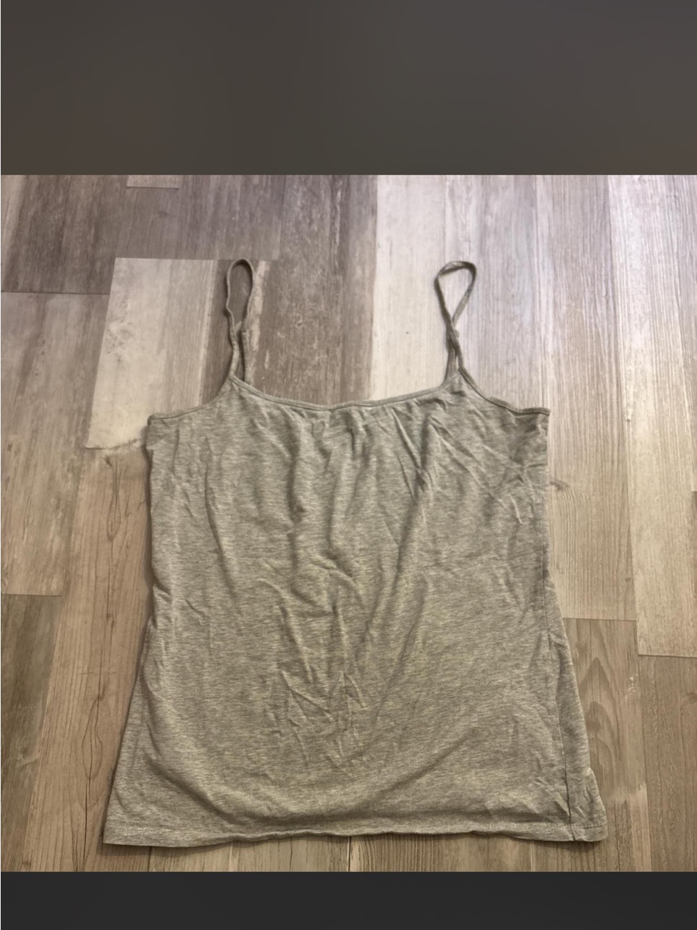 LOFT Light Gray Spaghetti Strap Camisole